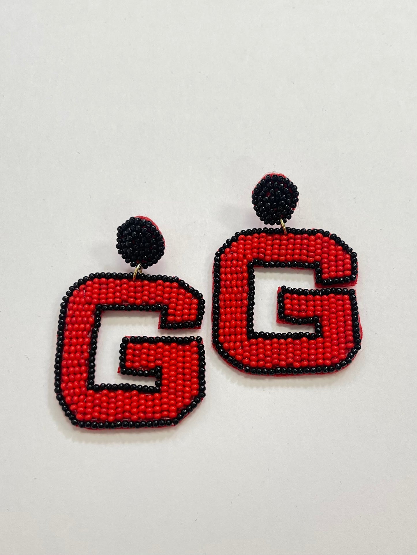 Gameday 'G' Beaded Earrings