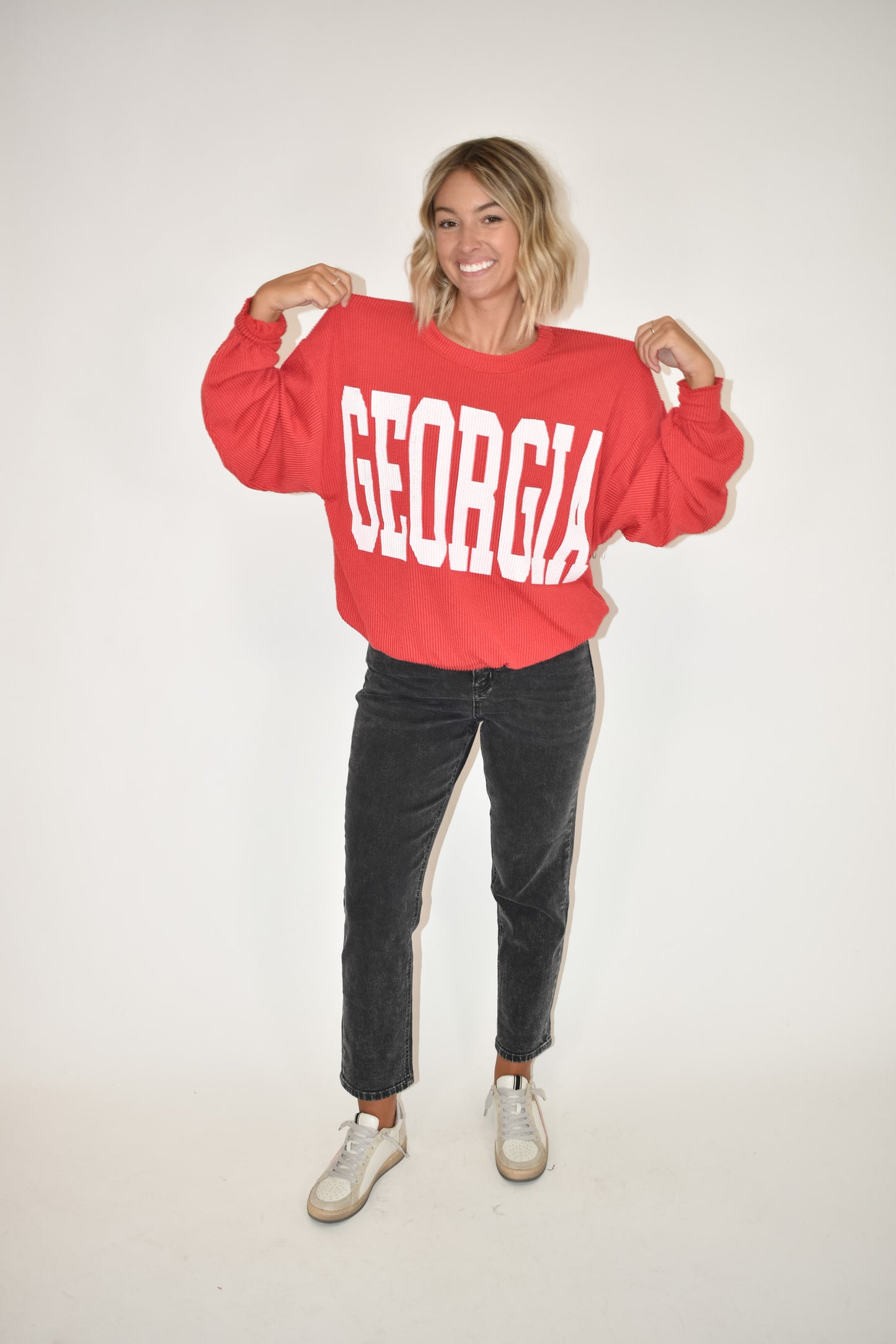 Georgia Ribbed Crewneck