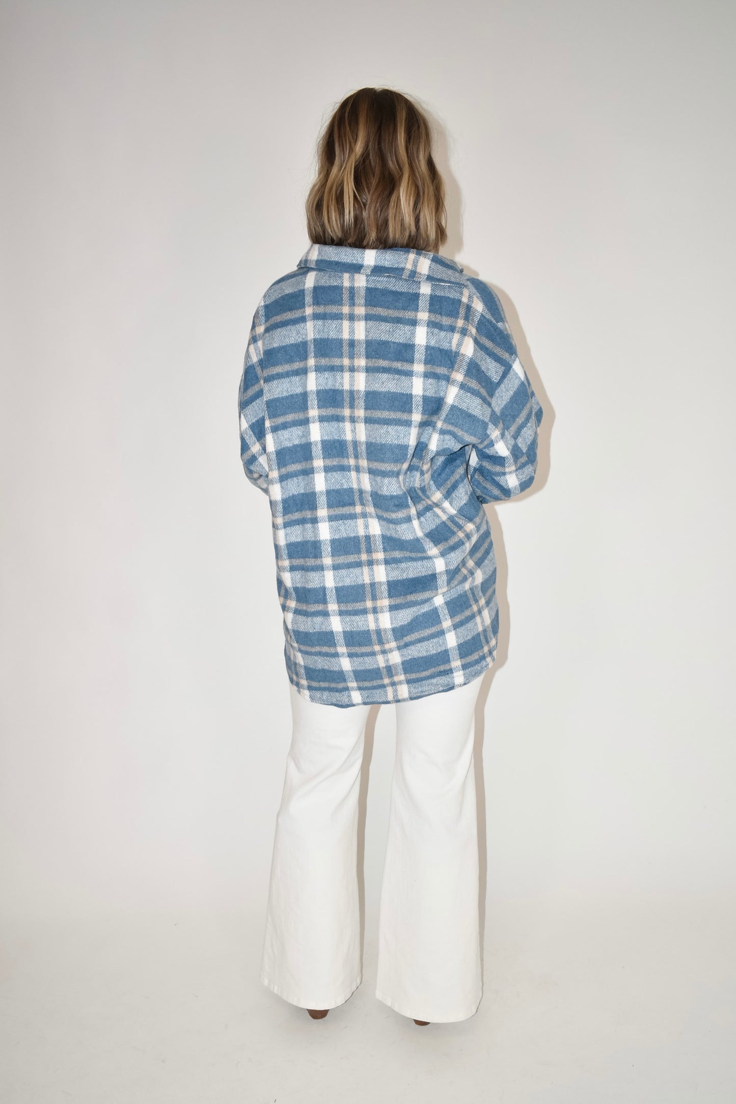 Blue Plaid Shacket