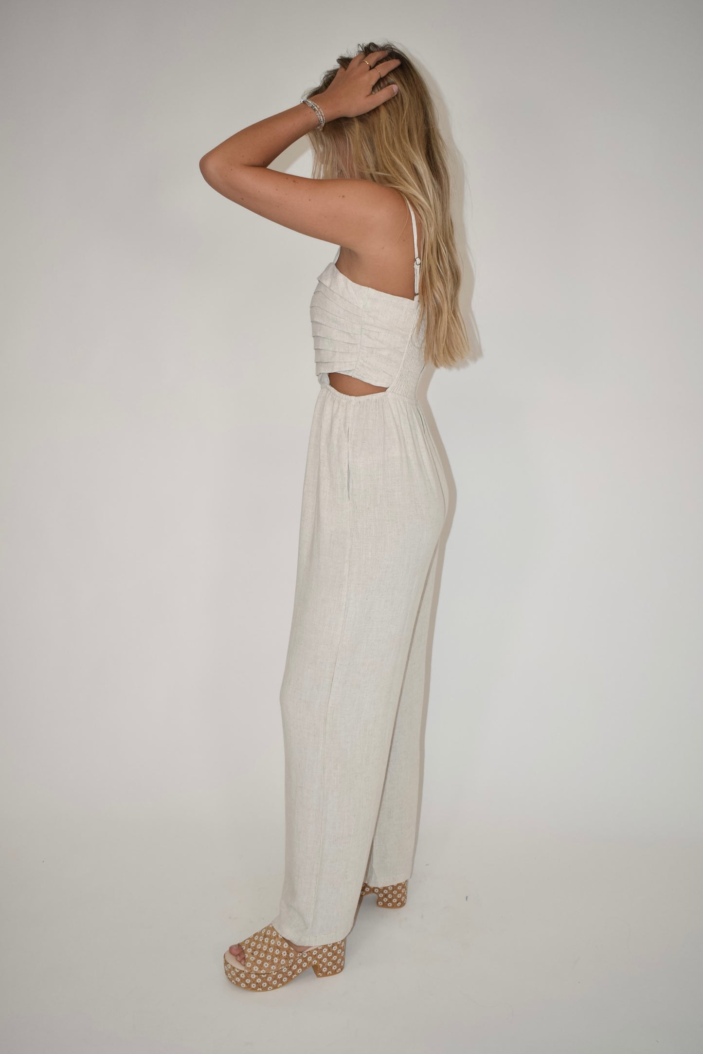 Linen Blend Jumpsuit