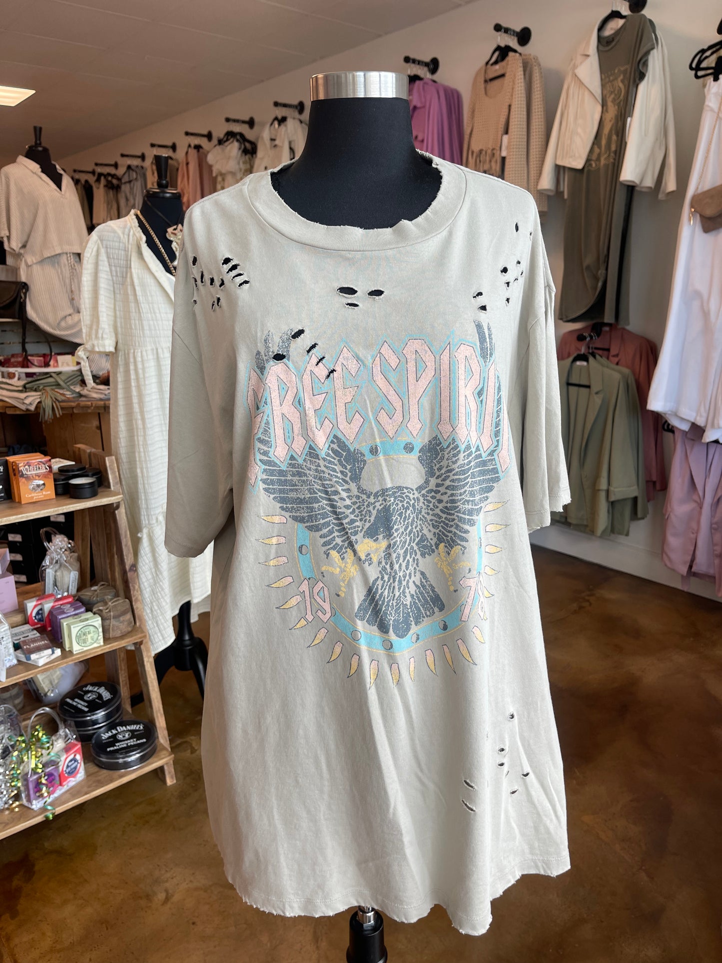 Free Spirit Oversized Graphic Tee