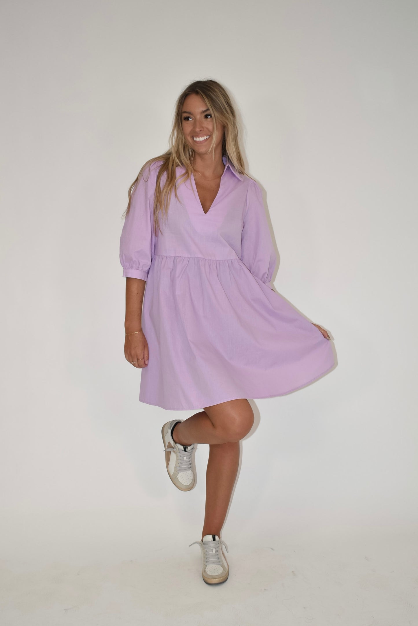 Lavender Flare Dress