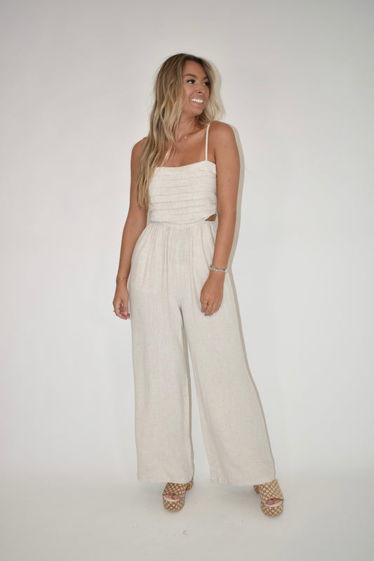 Linen Blend Jumpsuit