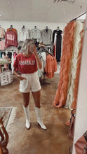 Load and play video in Gallery viewer, White Pearl Denim Shorts
