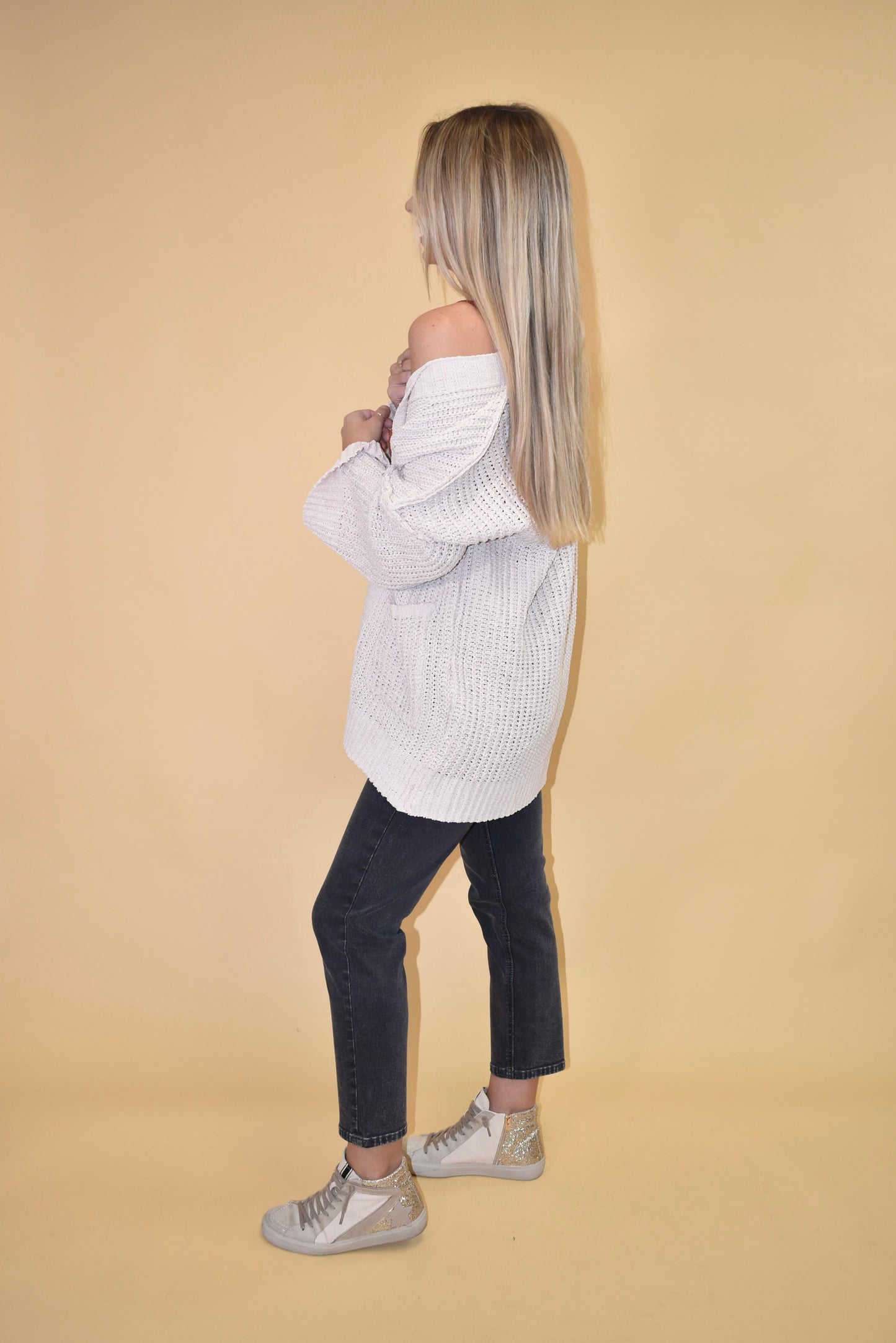 Cream Knit Cardigan