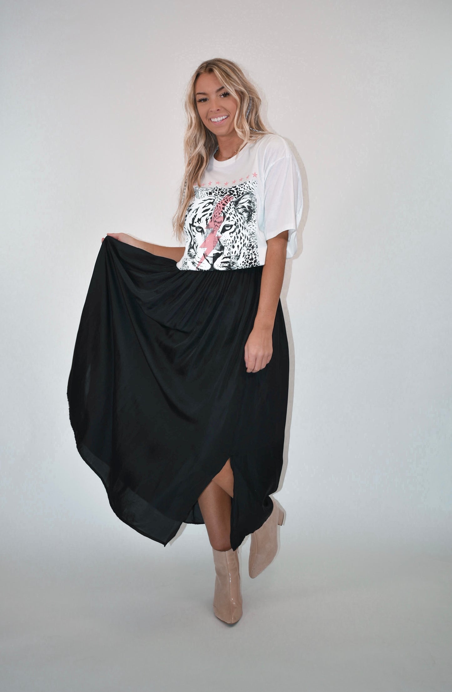 Side Slit Maxi Skirt