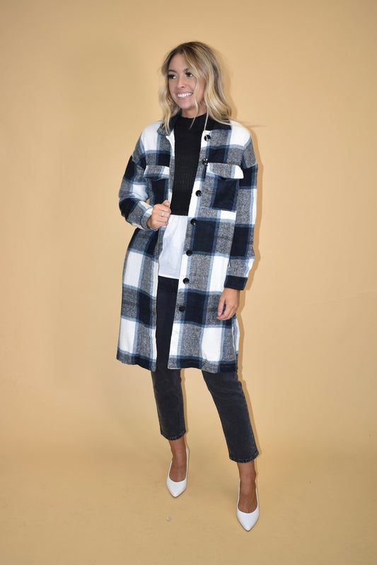 Blue Flannel Coat