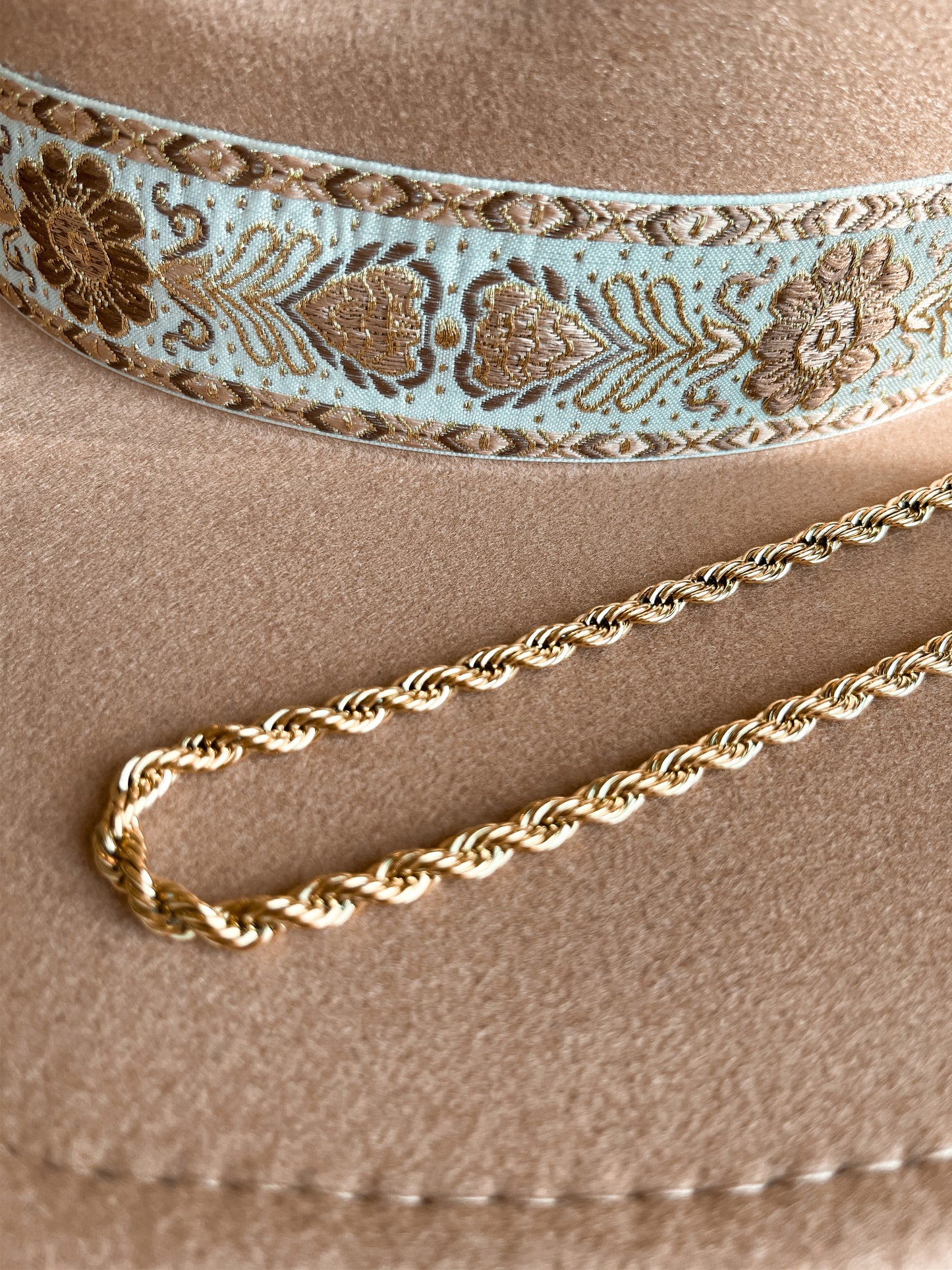 Gold Rope Necklace Waterproof