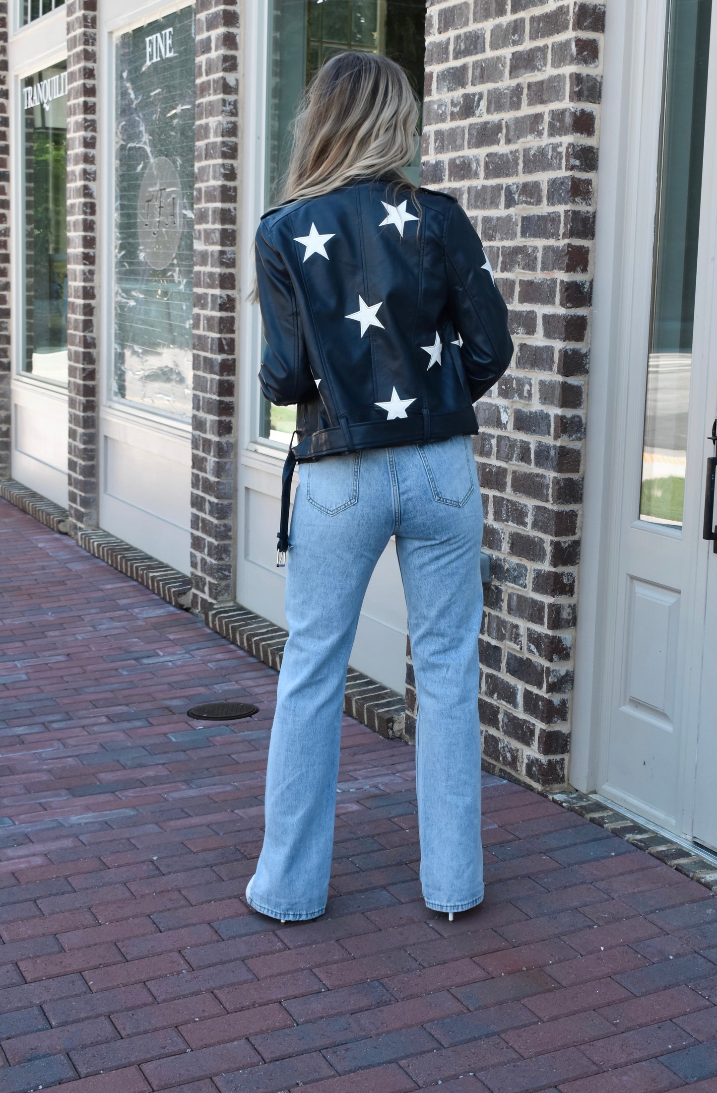 Vegan Leather Star Jacket