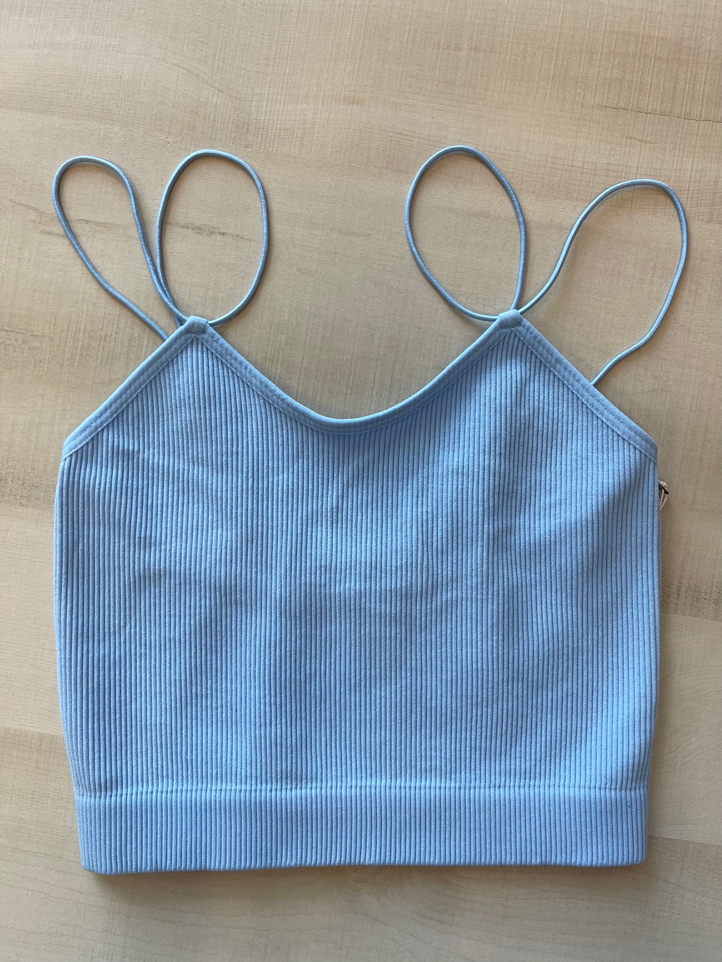 Ribbed Double Strap Cami