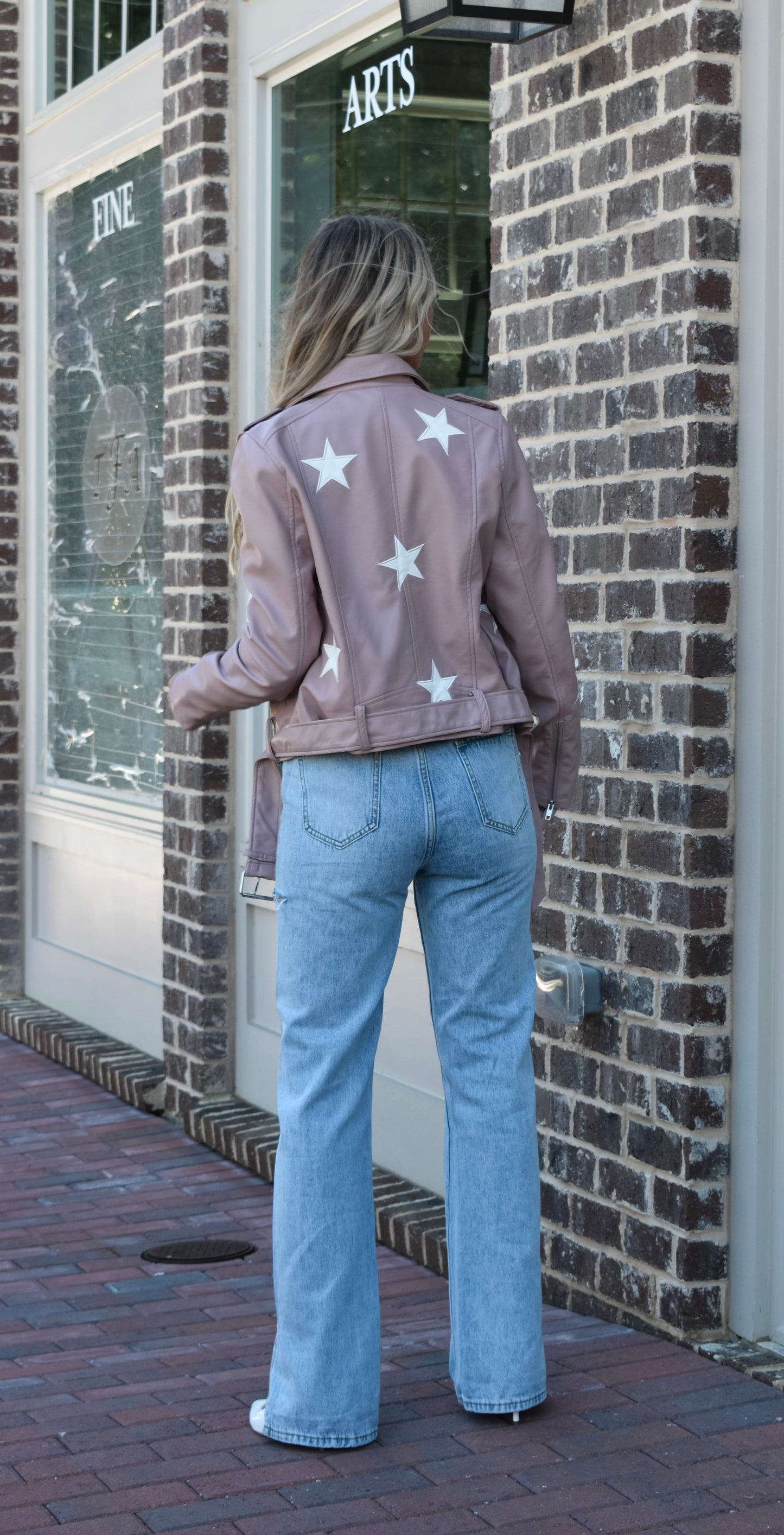 Vegan Leather Star Jacket