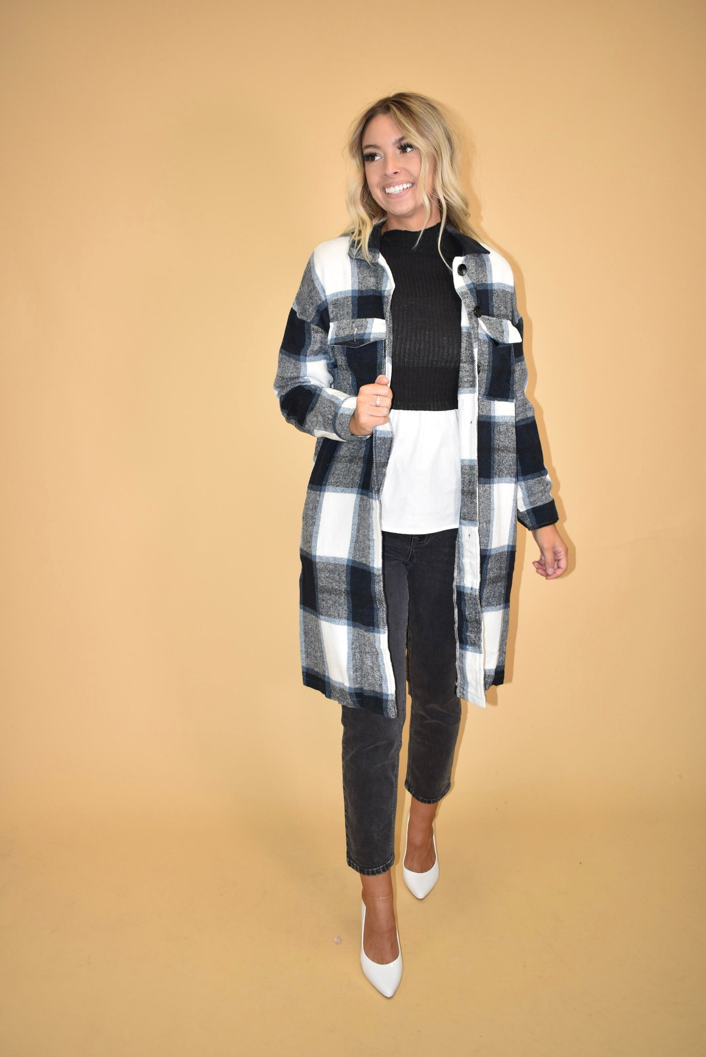 Blue Flannel Coat