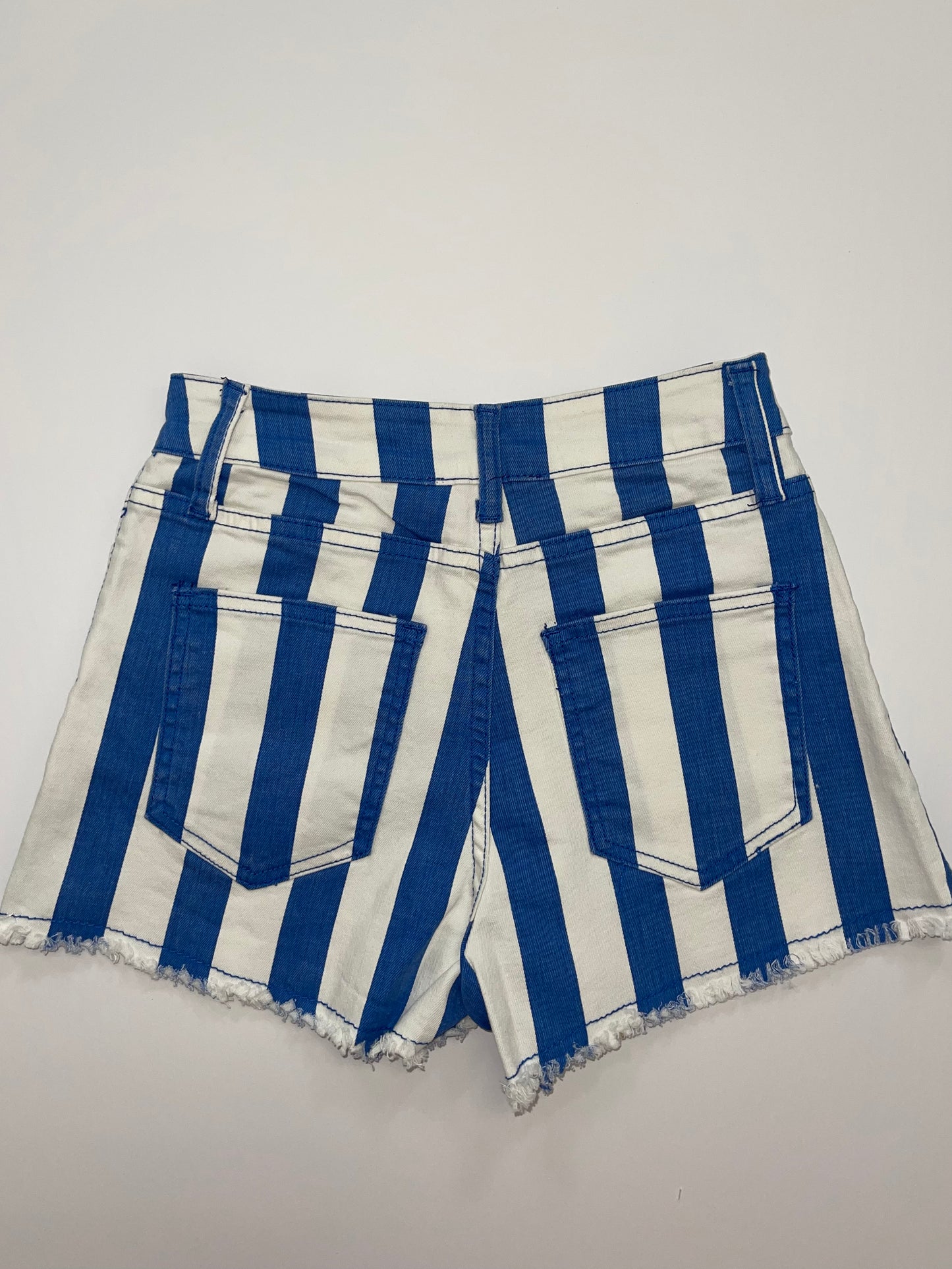 Blue Striped Shorts