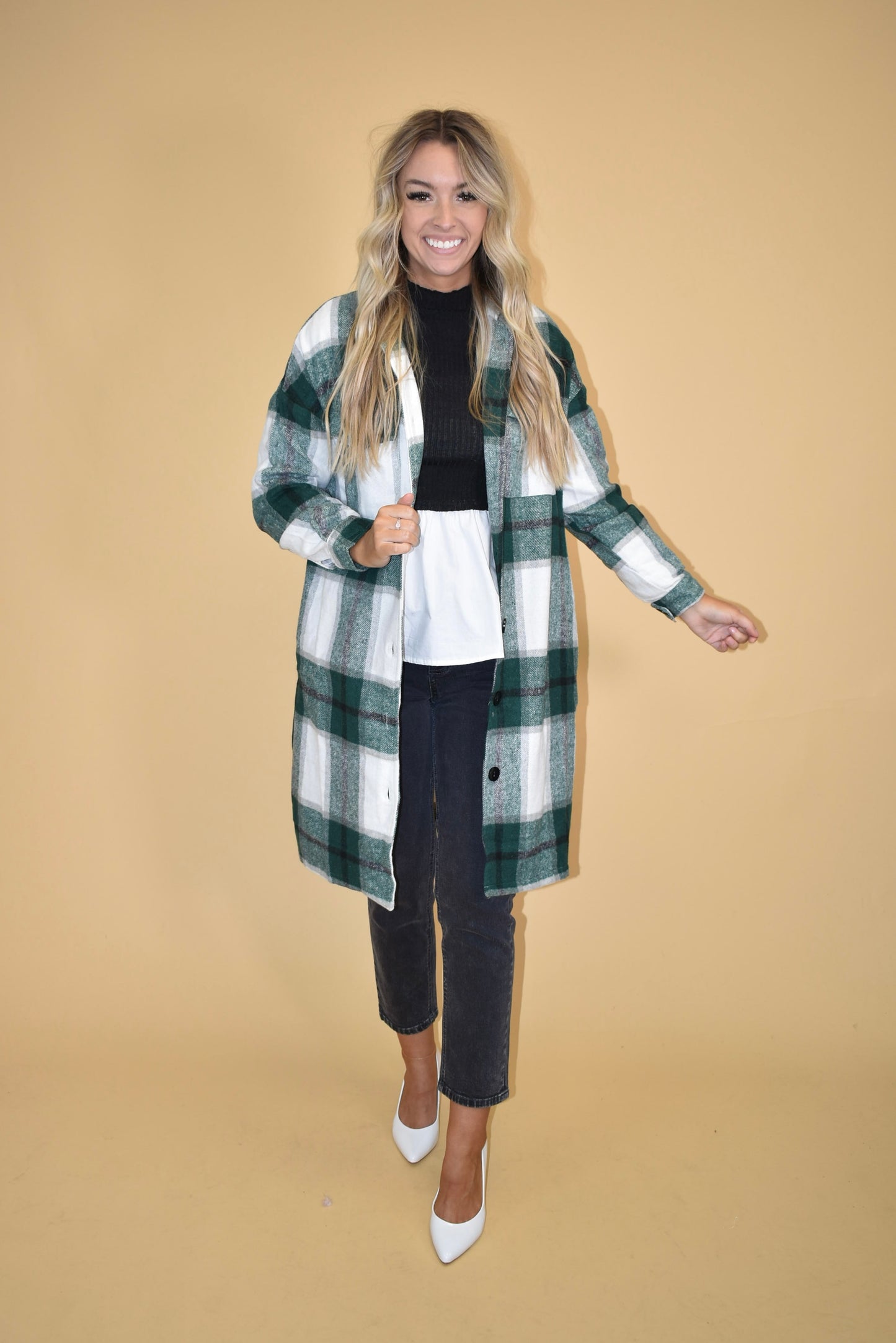 Green Flannel Coat