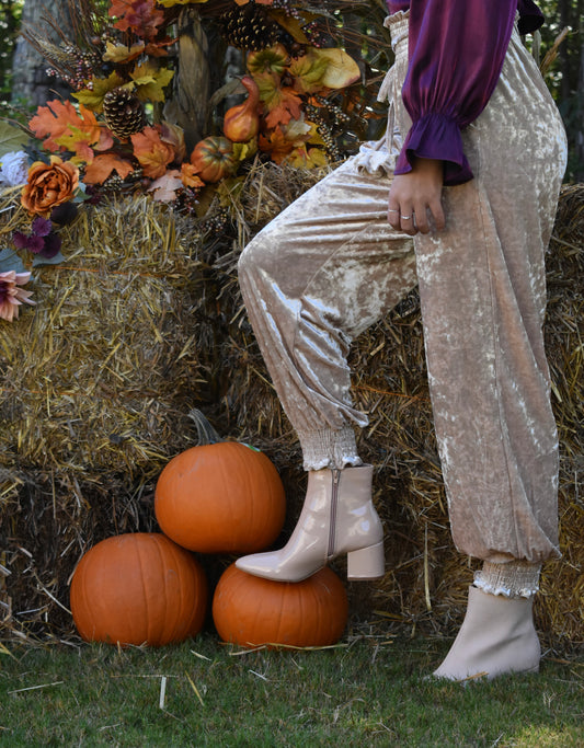 Beige Booties