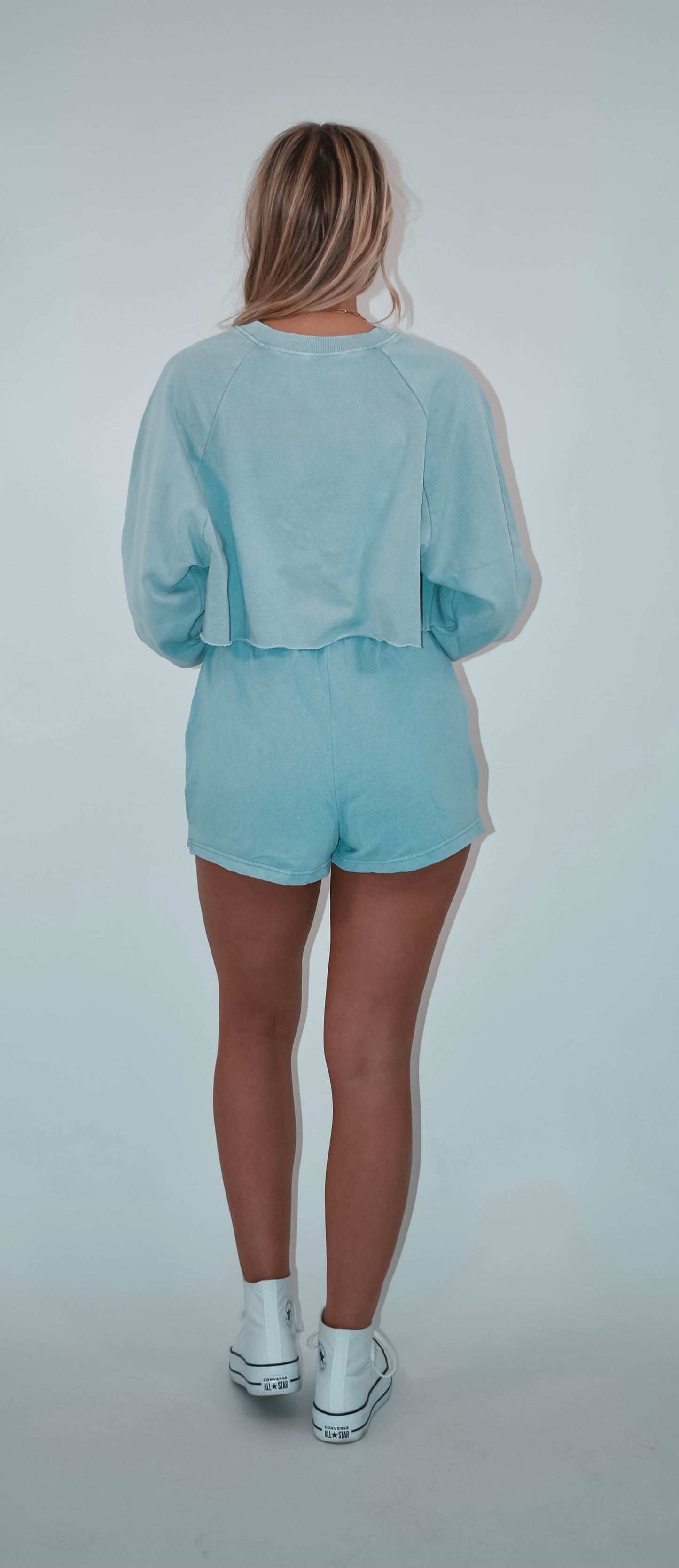 Light Blue Sweat Shorts