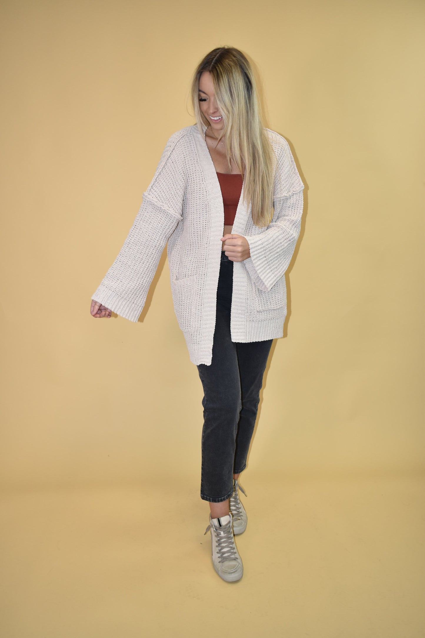 Cream Knit Cardigan