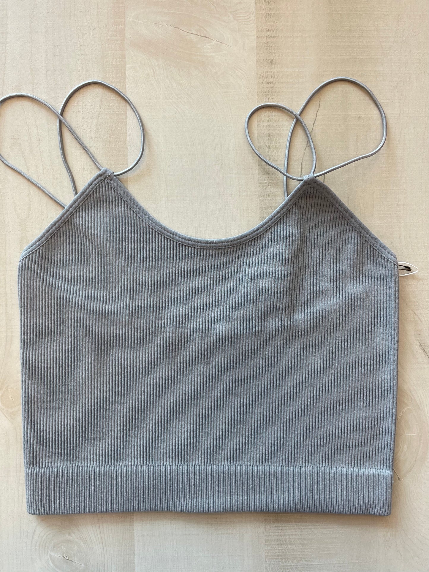 Ribbed Double Strap Cami