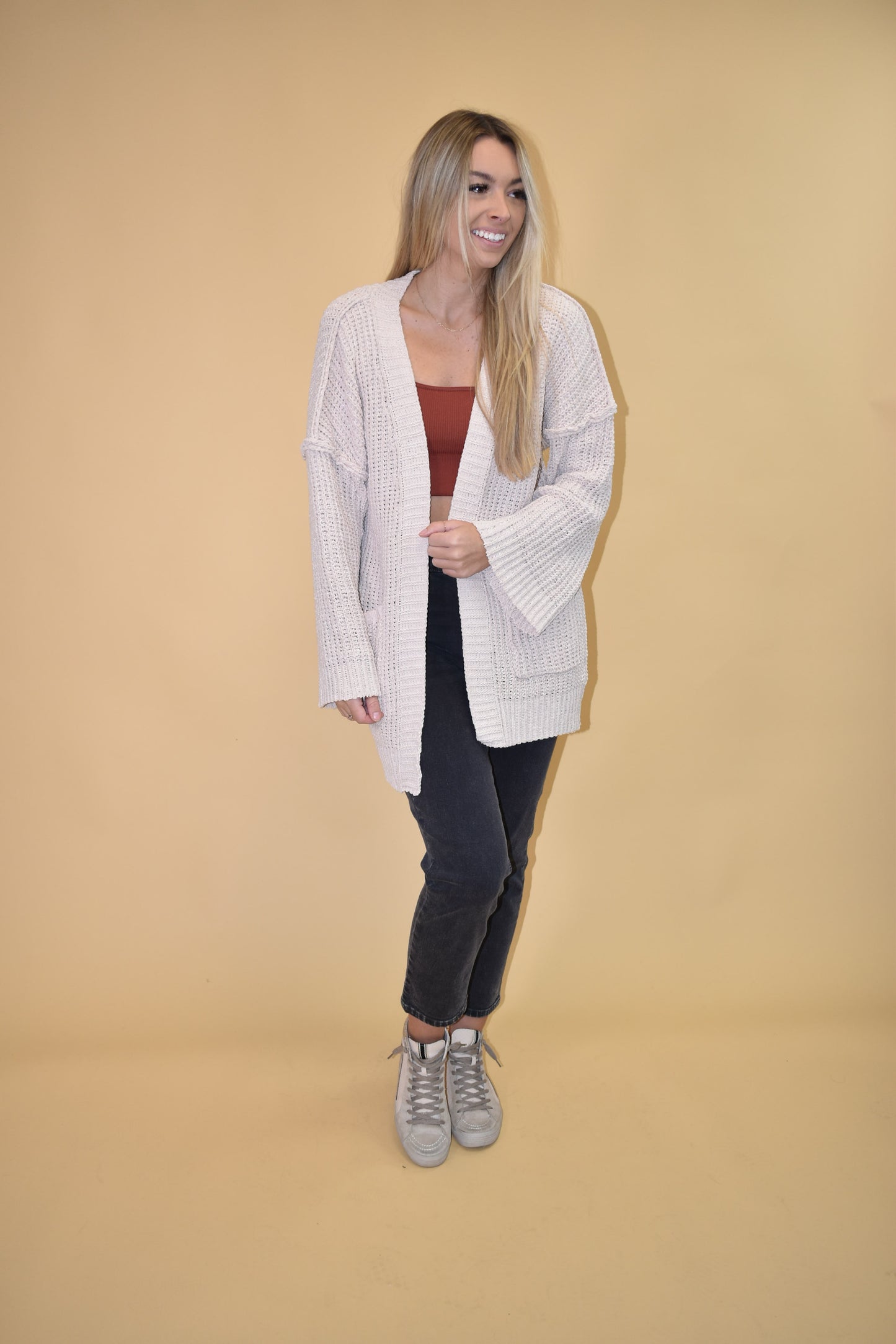 Cream Knit Cardigan