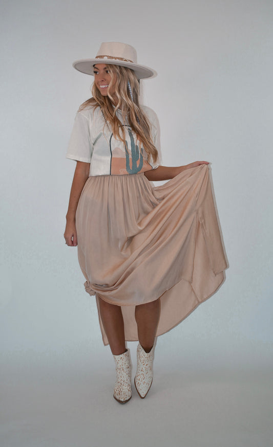 Side Slit Maxi Skirt