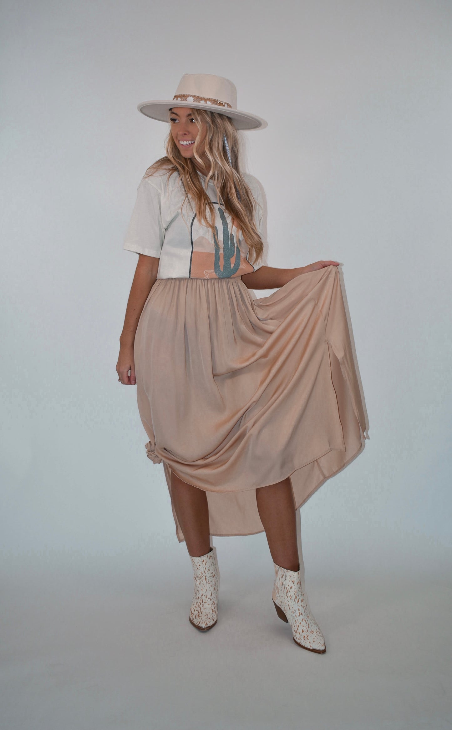 Side Slit Maxi Skirt