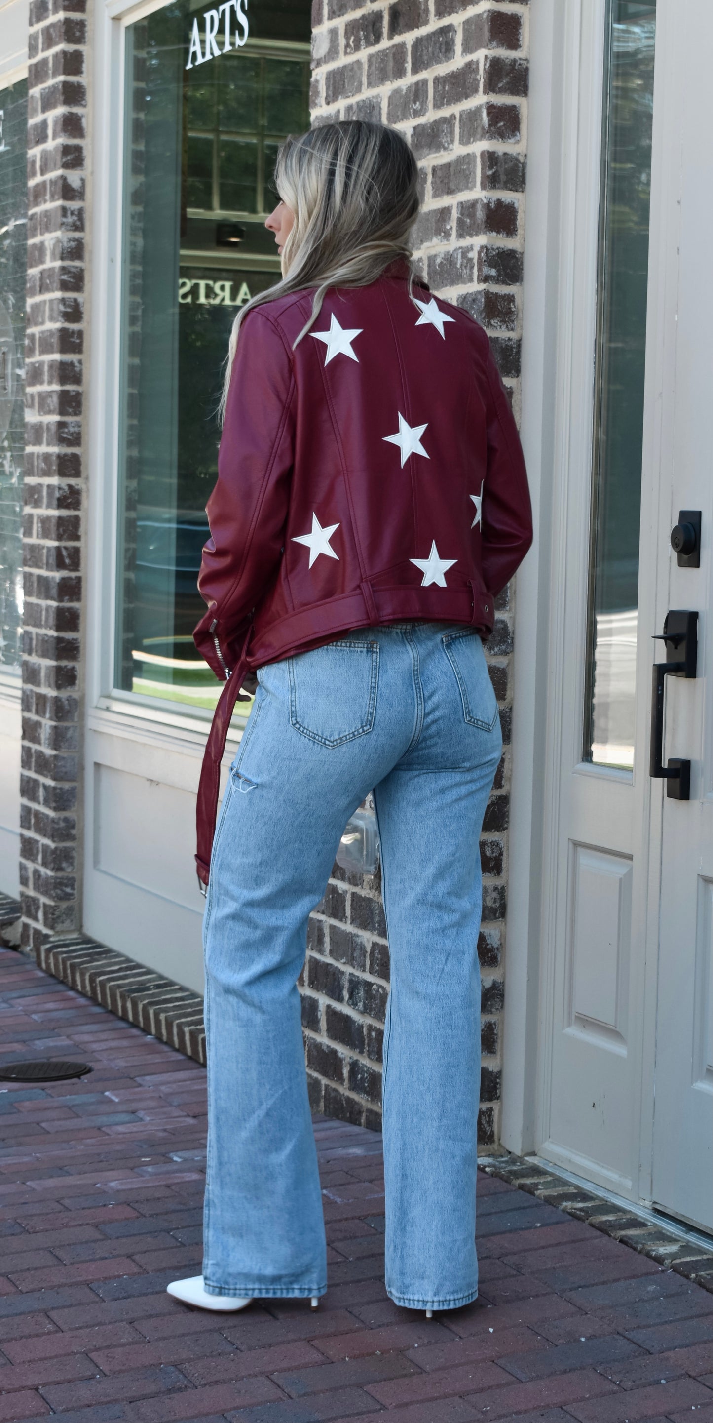 Vegan Leather Star Jacket