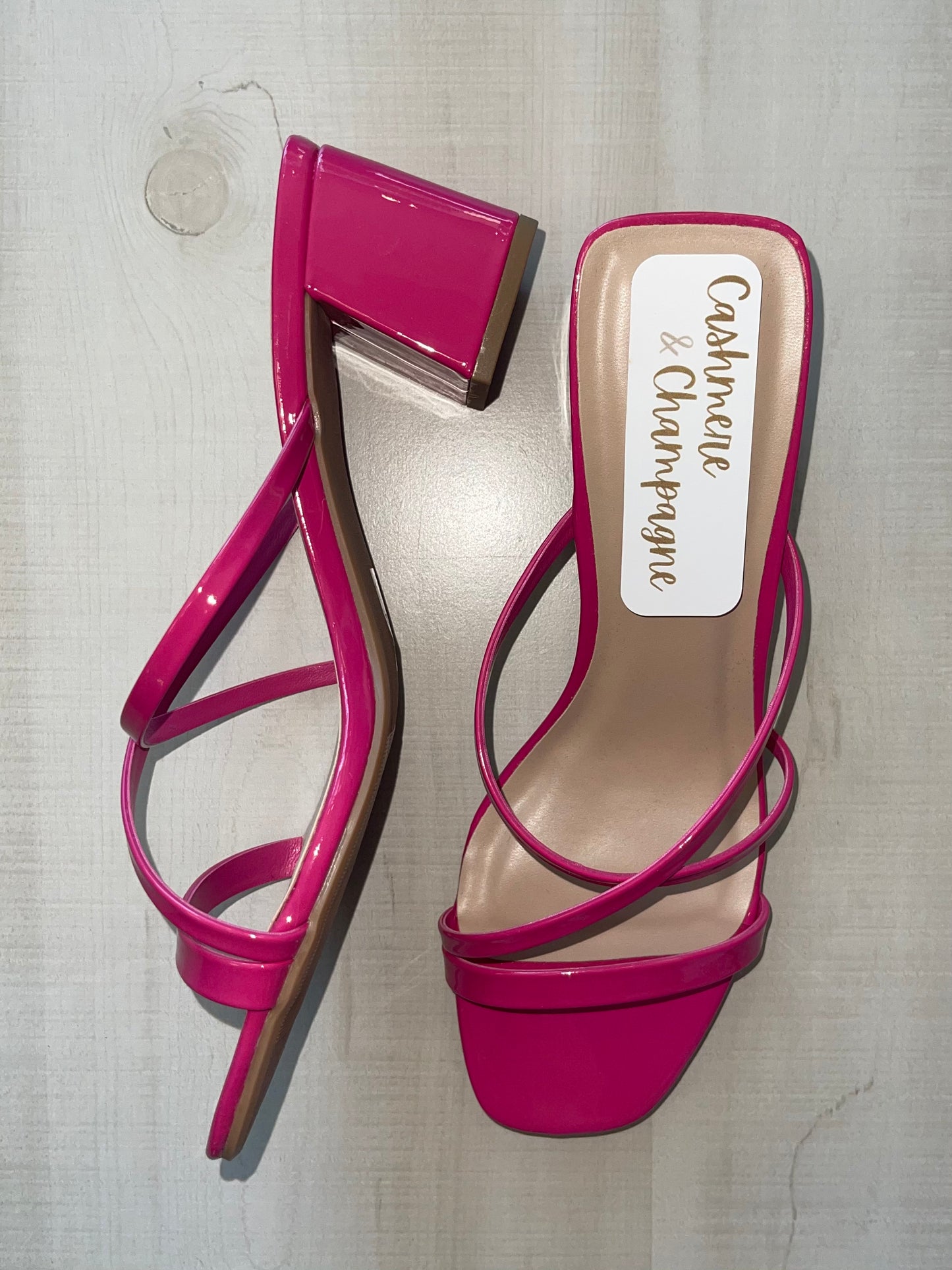 Hot Pink Patent Heel