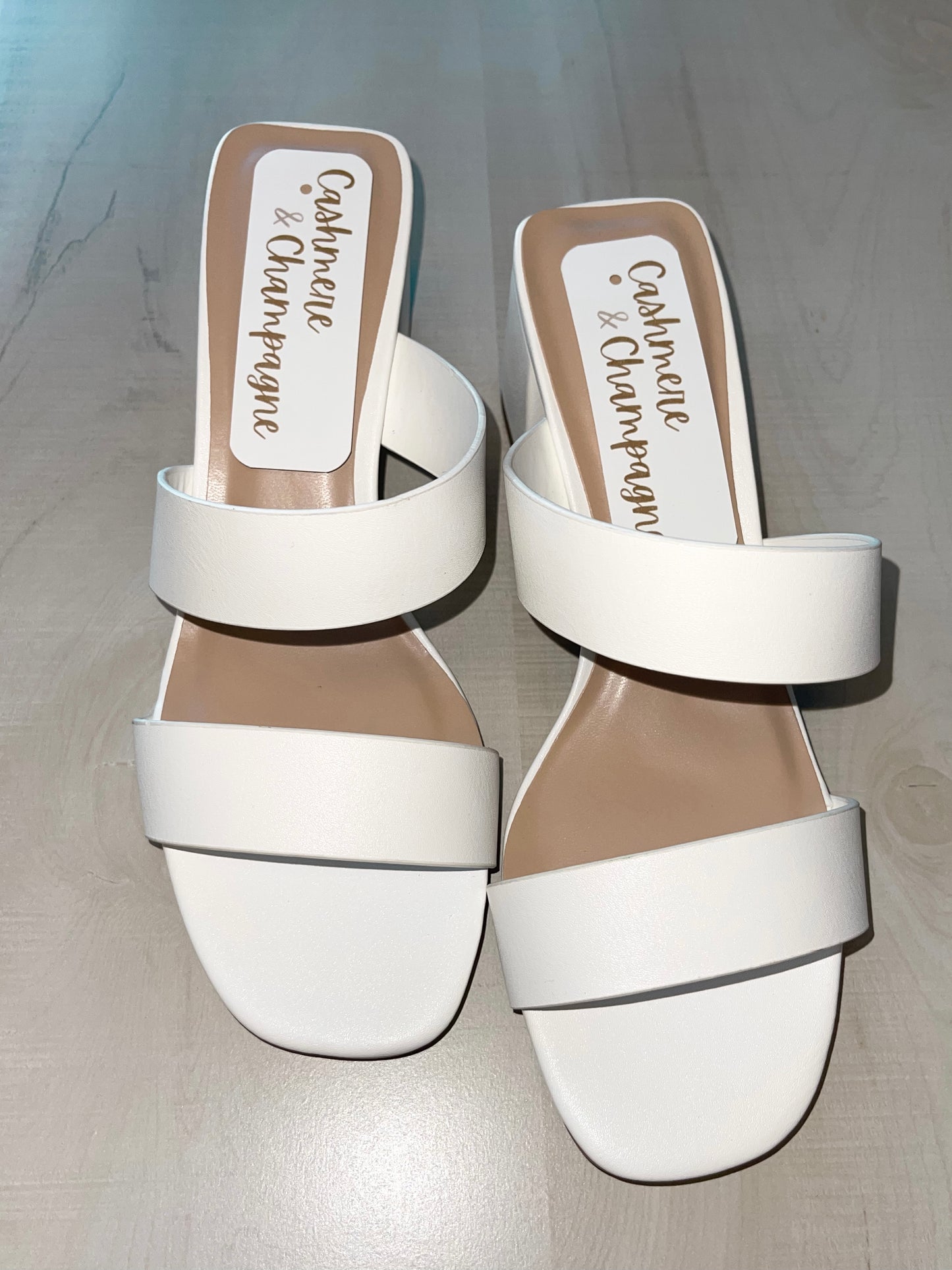 White Heeled Sandal