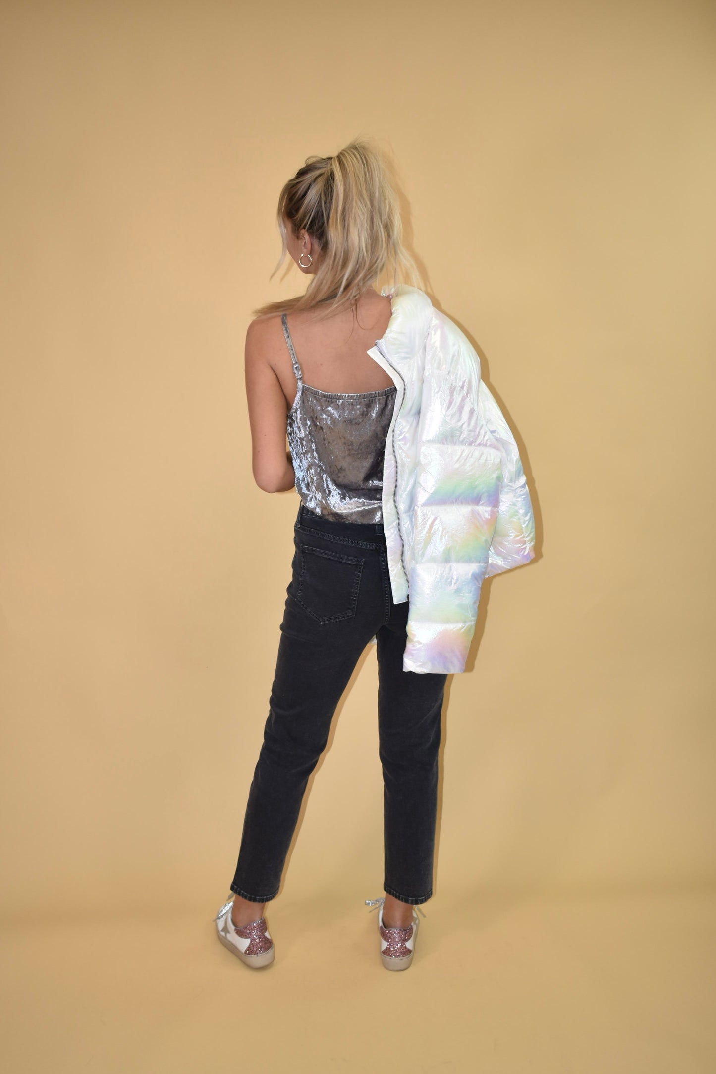 Iridescent Puffer Jacket