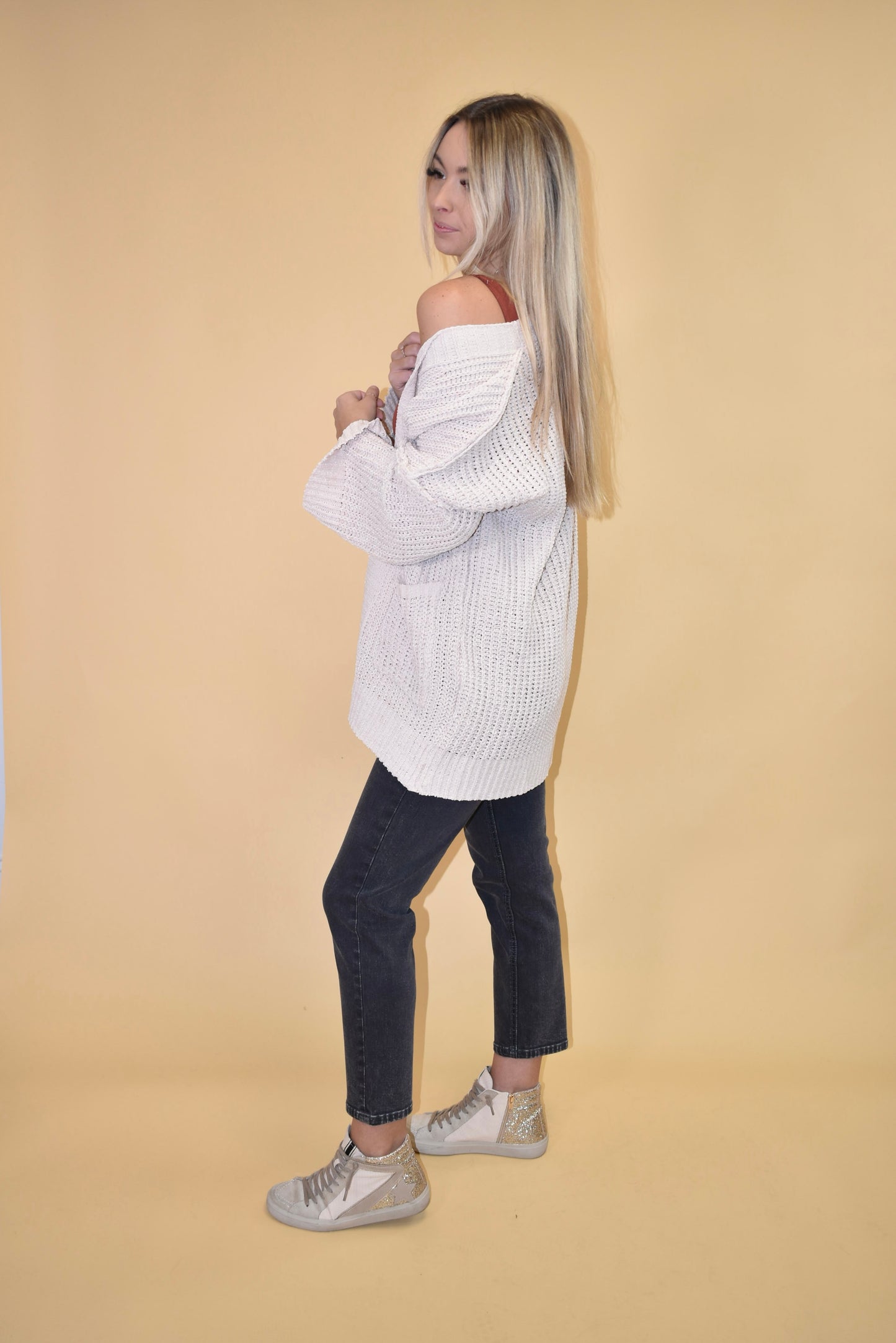 Cream Knit Cardigan