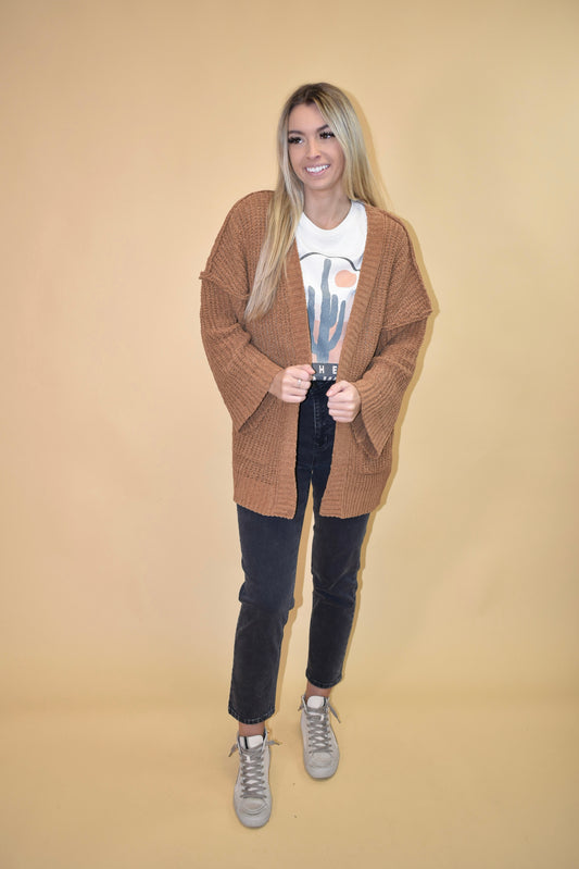 Camel Knit Cardigan