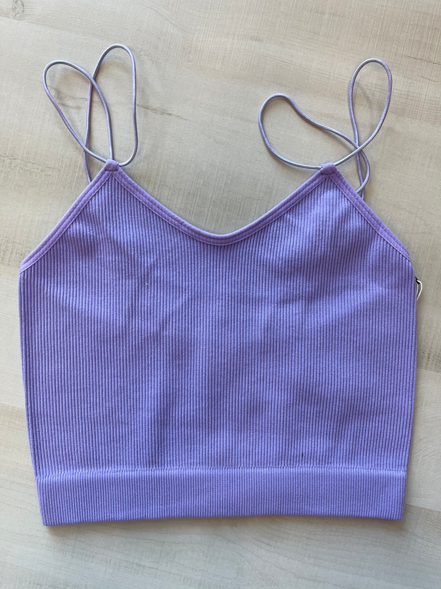 Ribbed Double Strap Cami