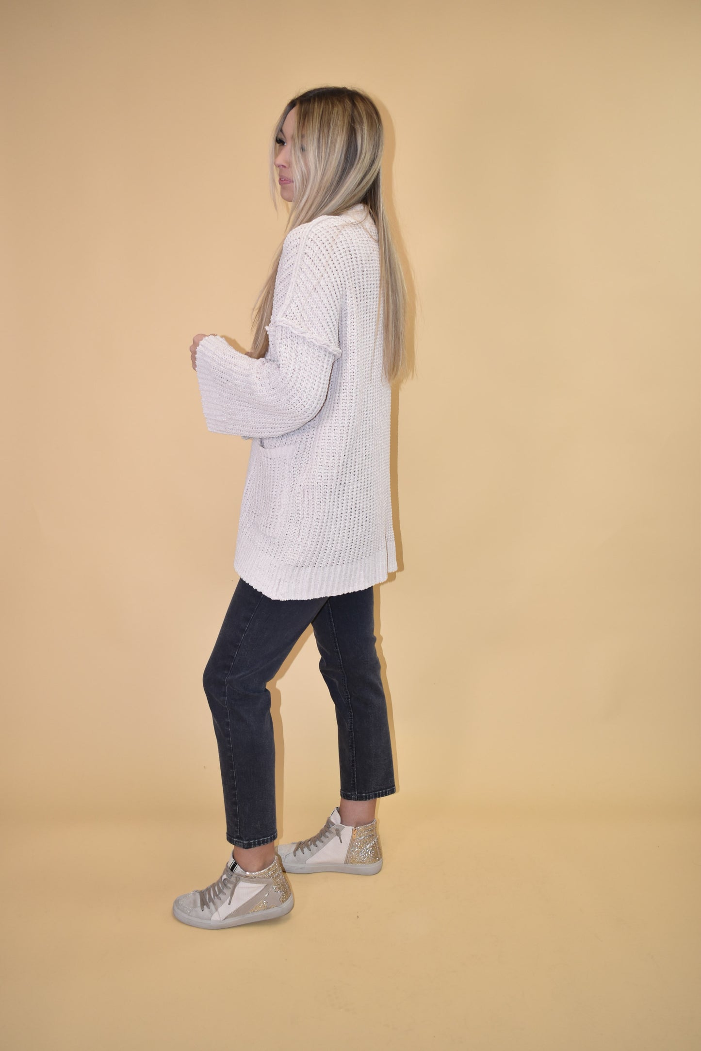 Cream Knit Cardigan