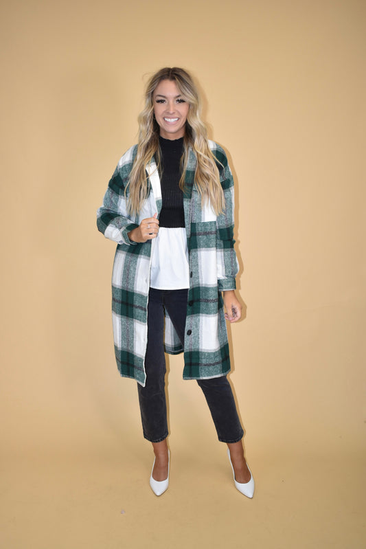 Green Flannel Coat