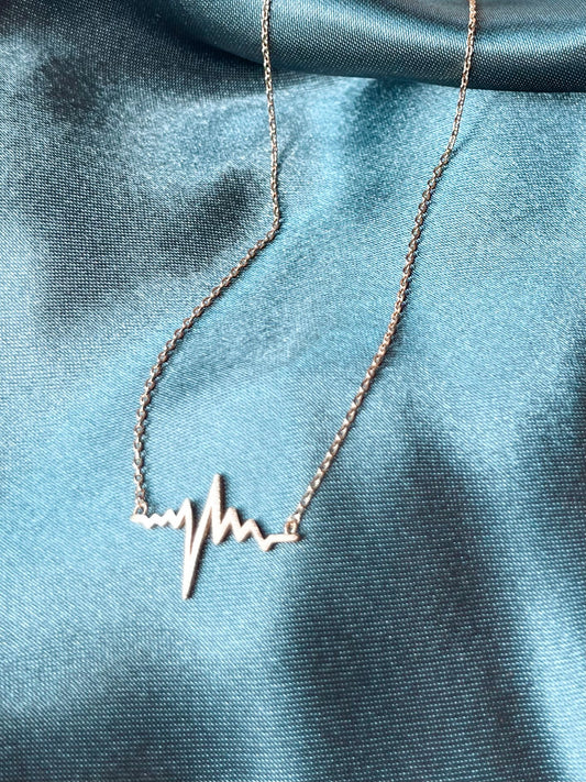 Heartbeat Necklace 18K Gold Dipped